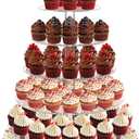 Cupcake Stand, 7 Tier Cupcake Tier Stand for 100 Cupcakes, Round Acrylic Cupcake Tower for Party, Dessert Table Stand for Wedding,Anniversary,Party