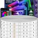 500ft Outdoor LED Strip Lights Waterproof,IP68 Outside Led Light Strips Waterproof with Bluetooth App Remote Control,Music Sync RGB Exterior Led Rope Lights,for Balcony,Deck,Roof,Garden,Pool (500FT)