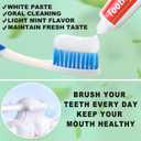100 Tubes Bulk Travel Size Toothpaste,0.176 oz Extra Small Toothpastes Travel Size Bulk Mint Mini Disposable Toothpaste for Hotel,Guests,Homeless,Charity(Too Small, Only Good for Single Use)