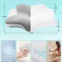 Adjustable Cervical Neck Pillow for Sleeping, Memory Foam Nuzzle Pillow for Back and Shoulder Pain Relief, Ergonomic Contour Side Sleeper Pillows for Neck Support with Armrest
