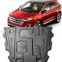 Mud Flaps Engine Guards for Ford Edge 2015 2016 2017 2018 2019 2020 2021 2022 Front Engine Splash Shield Guards Suitable for Edge Under Engine Cover Directly Replace Original One Black