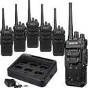 Retevis RT48 Waterproof Walkie Talkies,Heavy Duty Rugged 2 Way Radio,IP67 Dustproof,Waterproof up to 1m/30min,1200mAh Rechargeable Professional Two Way Radio,VOX,SOS,for Construction Business(6Pack)