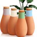 4PCS Terracotta Watering Spikes, Ollas Self Watering Globes, Slow Release Self Watering Planter Insert, Plant Watering Globes for Indoor and Outdoor Plants