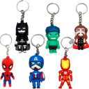 Rubber Key Chain Set Assorted Figures