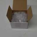 100 Pack Mini Clear Jewelry Box Earring Organizers with Hinged Lid Small Plastic Storage Box for Earrings Chains