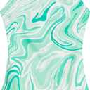 Kanu Surf Girls' Hurricane Beach Sport UPF 50 One Piece Swimsuit (Size 10, Green)
