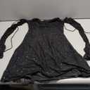 Parthea Womens Sexy Dress Sequin Sparkly Glitter Dress Off Shoulder Long Sleeve Party Club Going Out Mini Dresses (2-4, Black)