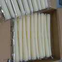 YOROXRG 100Pack Ivory Taper Candles, 7-8 Hours Burn Time, Unscented, Smokeless and Dripless, 0.75 x 10 Inch Dinner Candle Set for Household, Wedding, Party and Home Dcor Candlesticks, 0.75 inches in diameter x 10 inches in height