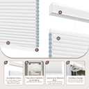 Allesin Top Down Bottom Up Cellular Shades,Blackout Blinds Noise Reduction, Cordless Cellular Shades Room Darkening Honeycomb Blinds, Light Filtering (White,36"x72")