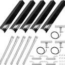 Hiorucet Grill Replacement Parts for Brinkmann 5 Burner 810-8501-S Gas Grill Models, Porcelain Steel Heat Plates, Stainless Steel Grill Burners, Crossover Tubes, Igniters for Brinkmann Gas Grill Parts