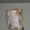 Light Blonde Long Curly Wig for Adult Womens Long Wavy Wig with Middle Part Bangs with Pink Accessories for Halloween Cosplay