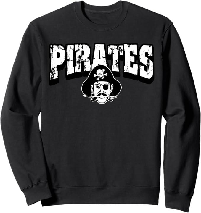 Pirates Back To School Spirit Sweatshirt (Black, Small)