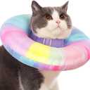 EWES Cat Cone Collar Soft L Size, Alternative Neck Cones to Stop Licking, Comfy Elizabethan Collars After Surgery Neuter, Donut Collar for Pet Cat Dog Kitten e Collar Recovery Shame