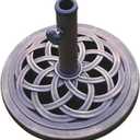 UBP18181-BR 18-Inch Cast Stone Umbrella Base, Made from Rust Free Composite Materials, Bronze Powder Coated Finish
