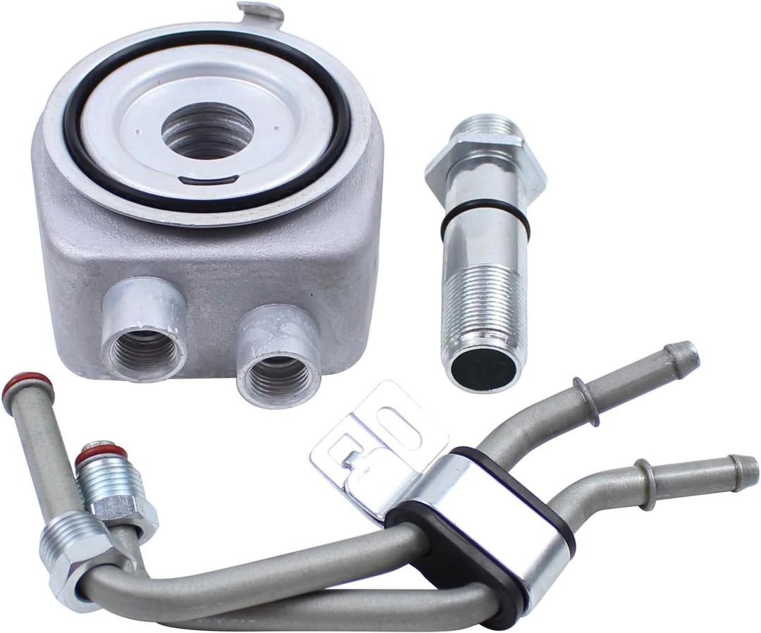 Engine Oil Cooler with Pipe for Chevrolet GMC Cadillac Buick | for Chevrolet Malibu Camaro Equinox Traverse Cadillac ATS CT6 CTS Buick Envision Regal TourX GMC Terrain