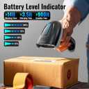 Tera Barcode Scanner Wireless Versatile 2-in-1 (2.4Ghz Wireless+USB 2.0 Wired) with Battery Level Indicator, 328 Feet Transmission Distance Rechargeable 1D Laser Bar Code Reader USB Handheld (Grey)