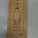 Sweejar Ceramic Olive Oil Dispenser Bottle, 20 Oz Relief Opaque Oil Cruet Protects Oil To Reduce Oxidation, Suitable for Storage Oil, Vinegar, Soy Sauce, Coffee Syrup, Liquids, Set of 1 (Beige)