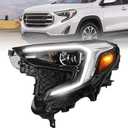 FIONE - For GMC Terrain Headlight Assembly 2018 2019 2020 2021 Xenon HID Terra Front Headlamp Replacement DOT Certification Driver Left Side 84815558 GM2502475