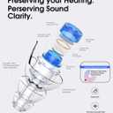 Hearprotek Concert Ear Plugs, 2Pairs Reusable high Fidelity Musician Ear Plugs for Concerts Loud Music-Noise Reduction Ear Protection earplugs for Rave,Festival,Music,Tinnitus Relief (Blue)