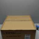 YIMAI Ingenuity Design Vessel Sink Bathroom Sink above counter Small Vessel Sink Bathroom Sink Bowl Countertop Modern Sinks with faucet and drain combo 16.5" Round Transparent