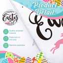 Mixweer Set of 8 Easter Pillow Covers 18 x 18 Inch Easter Decorations Bunny Eggs Buffalo Plaid Truck Throw Pillow Covers Decorations Case for Sofa Couch Home