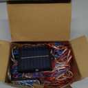 American Advanced Flag Lights, 420 LED Solar String Lights, Waterproof Led Flag Net Light of The United States for Memorial Day, Independence Day, 4th of July, Party, Yard Decorations (Solar style multi-color)
