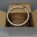 Burbell 15 Pcs 8 Inch Round Embroidery Hoops Frame Circle Spring Rubber Hoops Ring Display Cross Stitch Ornament Imitated Wood Frame Kits for Spring Gifts Valentines Day Craft Sewing DIY Hanging Gifts