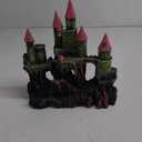 PINVNBY Aquarium Resin Castle Decoration Fish Tank Driftwood Castle Cave Hideouts House Plants Supplies Accessories(Red)