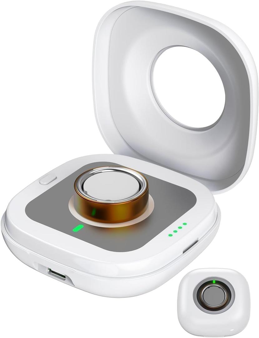 bsqueda Wireless Charging Case for Oura Ring 4 Charger, 2000mAh Portable Travel Charger Station Fits All-Sized Ring Gen 4, 30-Day Runtime (Official Charger NOT Included)