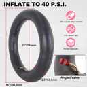 14x3.0 E-Bike Tire Set - 14x3 Bike Tire Tube with Angled Valve for Folding E-Bike, Folding Bicycle, Electric Tricycle - with Wide Range of Practical Accessories - 1/2 Pack