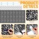 Hahafelt 3 Pack 47 x 108 in Fabric Bulletin Board Roll,Mixed