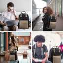 LOVEVOOK Laptop Backpack for Women Men, 17.3 Inch Laptop Bag with USB Port Fashion Waterproof Backpacks Teacher Nurse Stylish Travel Bags Vintage Daypacks Bookbag for College School Work