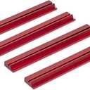 Yellow Mountain Imports Dark Camphor Wooden Mahjong Game Racks with Pushers, 18 Inches - Set of 4 (Includes Magnetically Attached Mahjong Pushers)