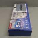 Bomves Electric Spin Scrubber, Cordless Cleaning Brush Scrubber for Home, 8 Replaceable Brush Heads-90Mins Work Time, 3 Adjustable Size, 2 Speeds for Bathroom Shower Bathtub Glass Car (White)