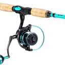Sougayilang 7 Fishing Rod and Reel Spinning Combo, 2 Piece Fishing Rod, Size 4000 Reel, Right/Left Handle Position, Suitable for Inshore Fishing