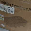 Foldable Pool, Non-Inflatable Swimming Pool for Kids, Adults and Pets,Large Foldable Pool with Equipped with Sturdy Metal Brackets, Suitable for Outdoor Backyard Gardens 116"  65"  19"
