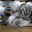 Trailer Idler Hub Kits with 5 on 4.5" Bolt Idler Hub & Round #84 Trailer Axle Spindle Fit for 3500 lb, Sets of 2
