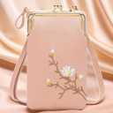 Women Sling Cross-Body Wallet with Mobile Cell Phone Holder, Crossbody Bags for Women Travel