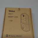 Veise VE017 Fingerprint Smart Door Lock, App Control, 8-in-1 Keyless Entry, Auto Lock, Emergency Power Port, Electronic Touchscreen Keypad, Biometric Smart Locks for Front Door, Satin Nickel