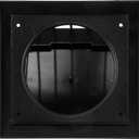 4 Inch Anthracite Plastic Dryer Vent Cover with Backdraft Damper  Exterior Wall Exhaust Hood Grille with Non-Return Protective Flap  Outside Air Vent Cover for Dryer, Bathroom & HVAC