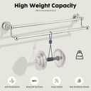 Antique Bathroom Double Towel Bar Chrome, 24 Inch Towel Racks for Bathroom Wall Mounted,Bathroom Towel Holder,Bathroom Two Towel Hanger Rod