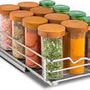Pull Out Cabinet Organizer for Spices, Cans - Heavy Duty - Pull Out Spice Rack- Cabinet Pull Out Shelf for Cans,Dishes, Etc, 6-1/2 "W x 10-1/2"D x 2-3/4H, Chrome (6.5 Inch - Single)