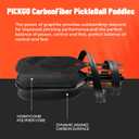 Pickleball Paddles,Fiberglass Pickleball Paddles Set of 2, Lightweight Pickleball Rackets with Pickleball Carrying Bag,for Beginners & Pros (T300&Orange Black)