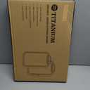 Titanium Cutting Board for Kitchen, Cutting Boards Non Toxic Double Sided Metal Pure Titanium and Wheat Straw PP Chopping Board Food Grade Easy to Clean Large Size 16"*10"*0.9"(White)