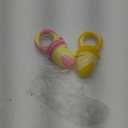 NatureBond Baby Food Feeder/Fruit Feeder Pacifier Nibbler (2 Pack) - Infant Teething Toy Teether Weaning in Appetizing Colors | + Additional Silicone Sacs (Peach Pink and Lemonade Yellow)