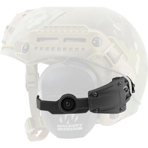 HEARFALCOM for MTEK Flux MLOK Rail Helmet Adapter Compatible With Walker's Razor Earmuffs (Digital) (black)
