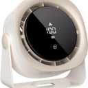 Portable Table Fans, Quiet Wall-Mounted Desk Fan, Touch Control, 140 Tilt, Rechargeable 4000mAh Battery Operated Fan for Office Home Kitchen Camping