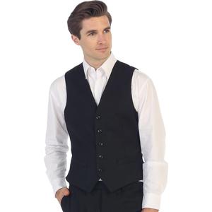 Men's Formal Suit Vest Fit Black XXL