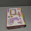 Kingci Fabric Flower Bouquets DIY Kit, 2025 Creative Flower Making Kits for Toddler Girls 117PCS Educational Arts and Craft Kits for Kids, Birthday Christmas Gifts for Girls Boys Teens (Purple)