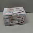 BEAUTURAL Mini Travel Steam Iron for Clothes with Dual Voltage, Temperature Control, Non-Stick Soleplate and Cord Storage, Ideal for Sewing, Quilting and Handcraft (White)